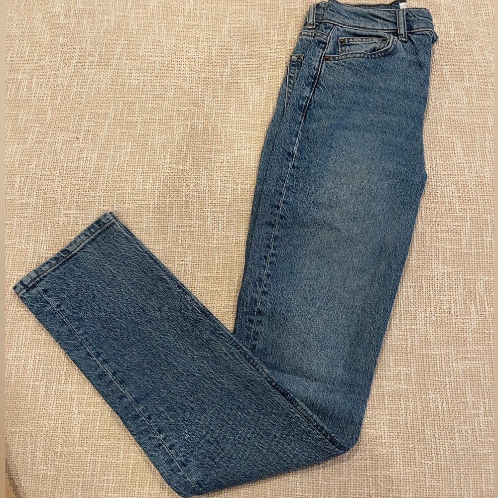 Reformation Liza High Rise Straight Long Jeans